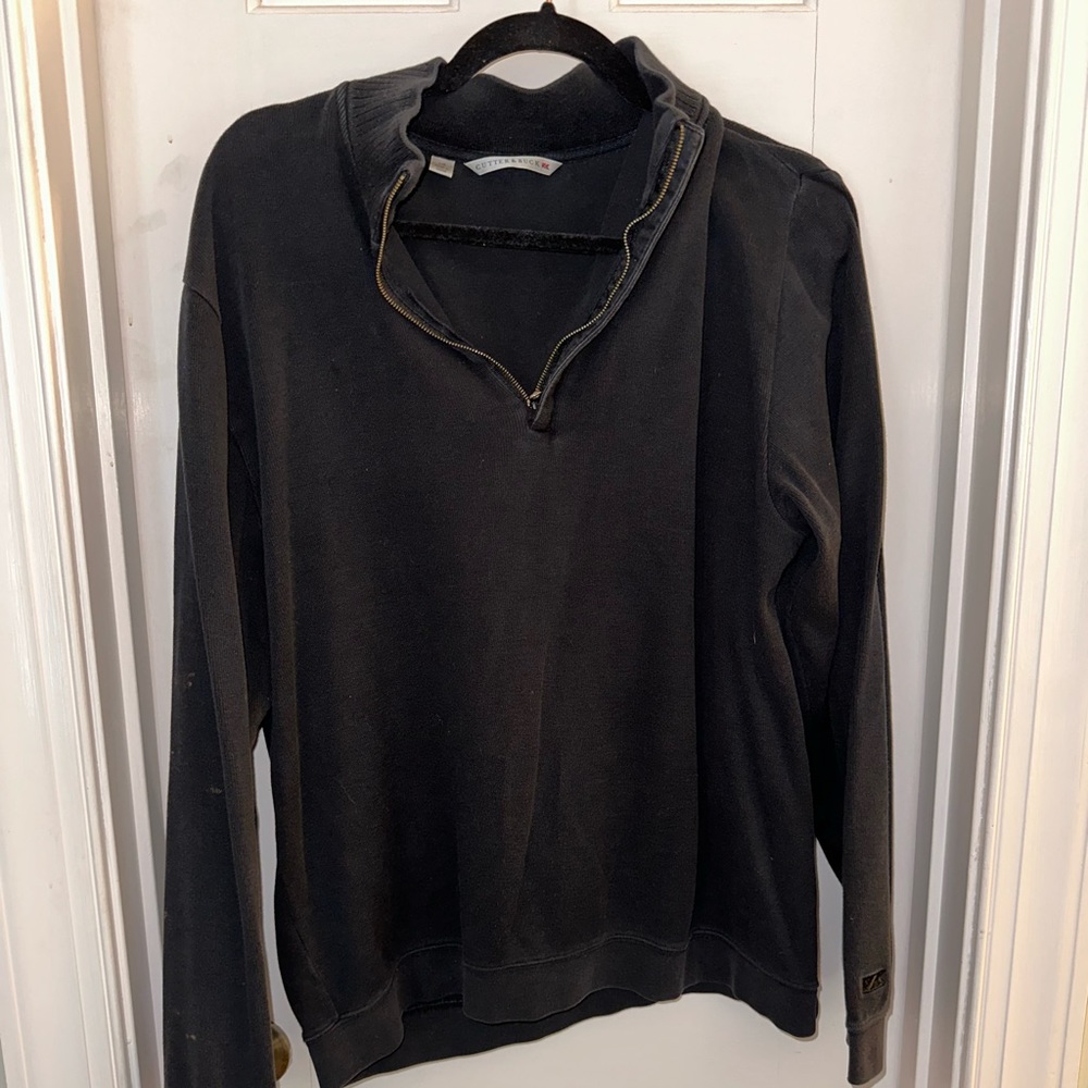 Cutter & Buck men’s half zip black sweater